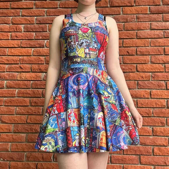 Blackmilk Beauty and the beast stained glass dress - Picture 1 of 15